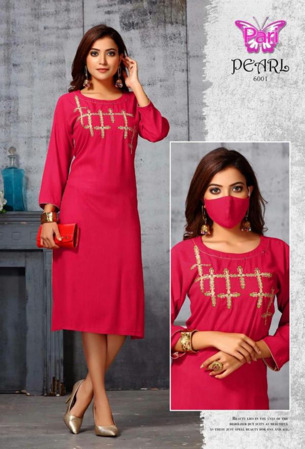 Pari Pearl 6 Heavy Rayon Designer Kurti Collection